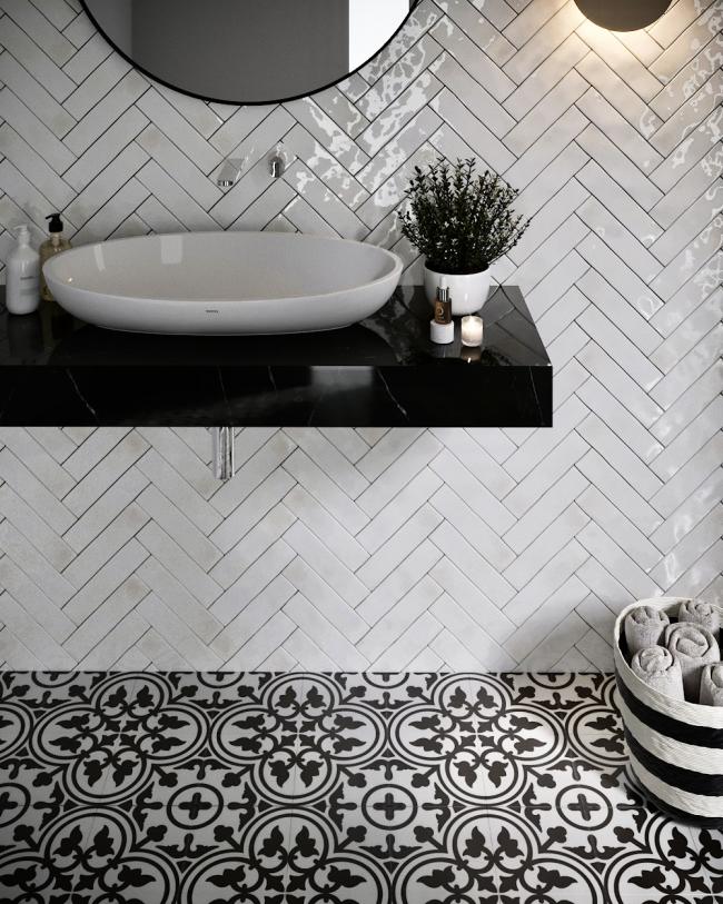 La Madeleine Flavie Blanc 20X20