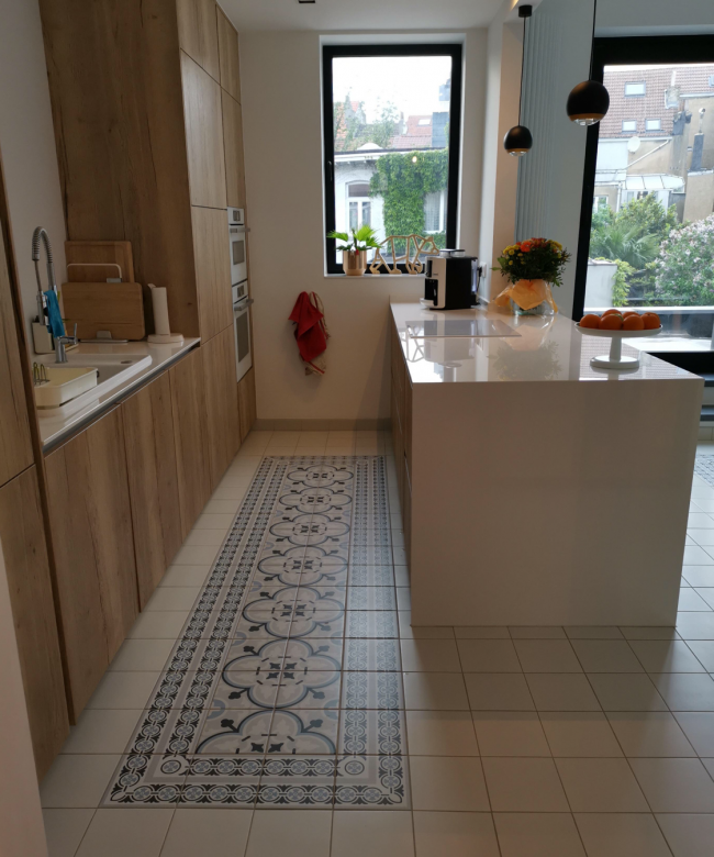 La Madeleine Flavie Bleu 20X20